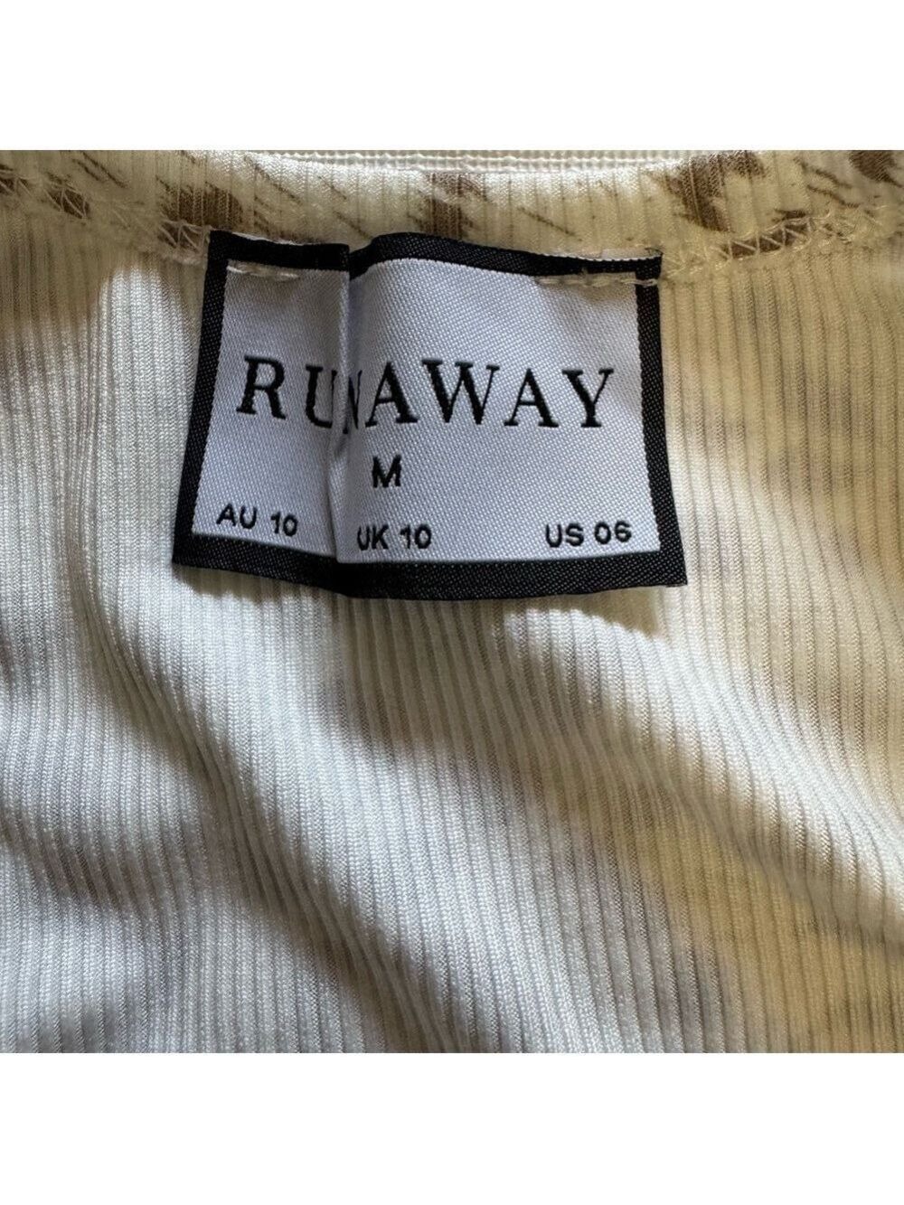Ranaway the Label Long Sleeve Leopard Cheetah Print Dress SZ 6 - Picture 2 of 4